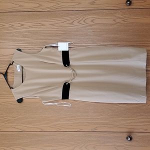NWT 🌻 CALVIN KLEIN BEIGE DRESS, SIZE 10